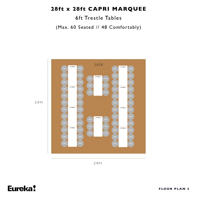 Capri Marquee Hire Floor Plan 4