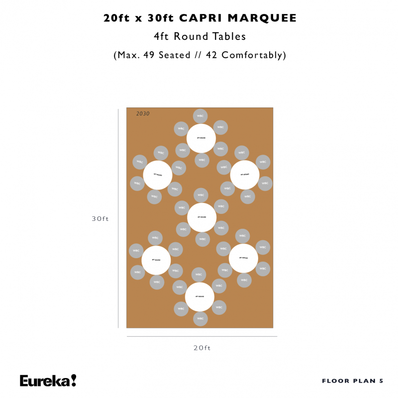 Capri Marquee Hire Floor Plan 5