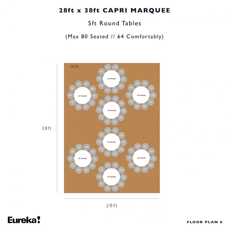 Capri Marquee Hire Floor Plan 8