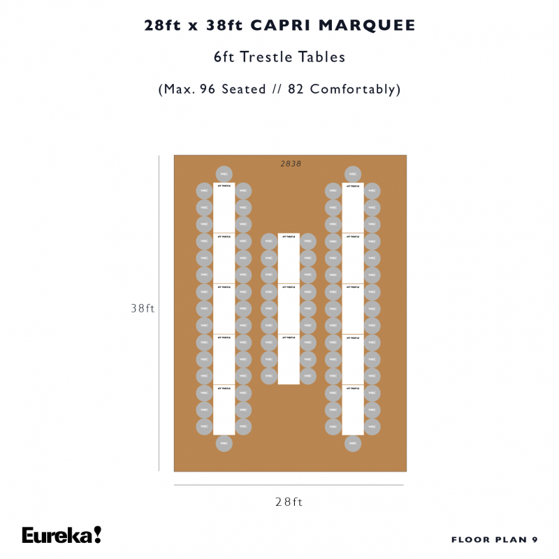 Capri Marquee Hire Floor Plan 9